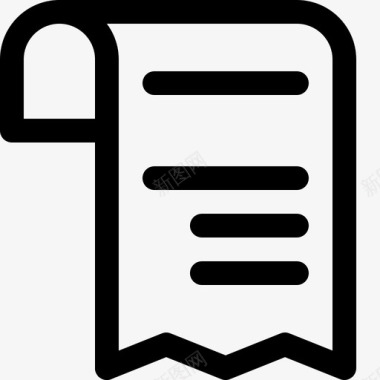 收据收据帐单费用图标图标