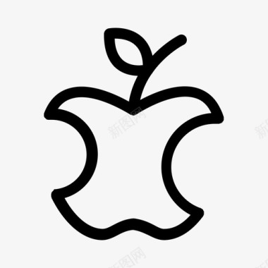 高清苹果素材苹果咬图标图标