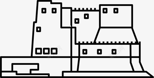 城堡设计德洛沃城堡城堡意大利图标图标