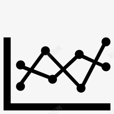 统计图表折线图图标图标