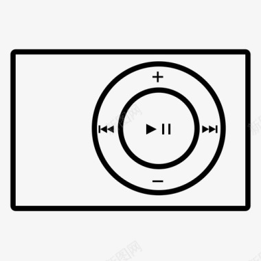 高清苹果素材ipodshuffle苹果mp3图标图标