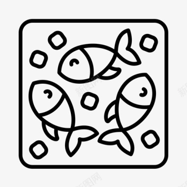 海鲜烹饪鱼图标图标