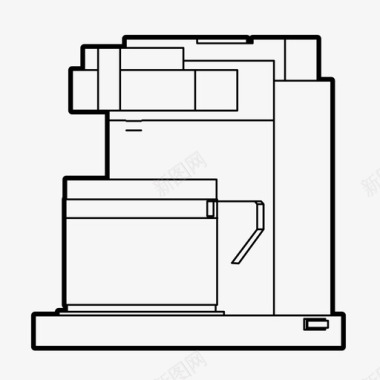 海尔小家电咖啡机早餐咖啡图标图标