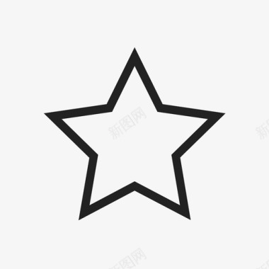 几何元素五角星几何学形状图标图标