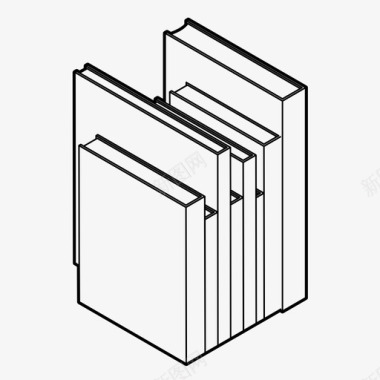 出版物设计书籍参考书目图书馆图标图标