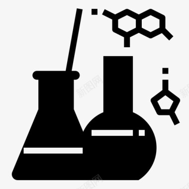 生物分子科学化学实验实验室图标图标