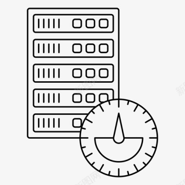 分发服务器服务器性能数据快速图标图标