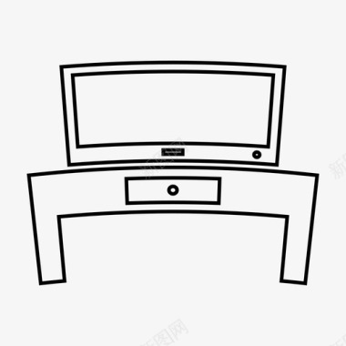 TV电视电视监视器手表图标图标