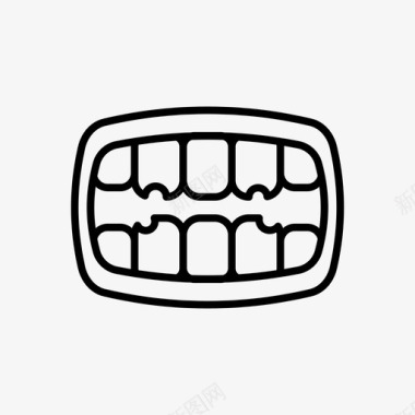 牙齿图标蛀牙牙齿牙医图标图标