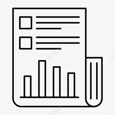 电视台报表文档业务页面图标图标