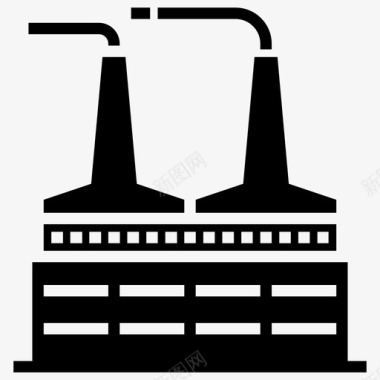 工业机器手工厂工业厂房工业图标图标