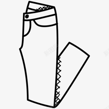 裤子牛仔裤长裤图标图标