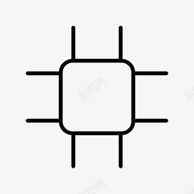 处理器硬件图标处理器cpu图标图标