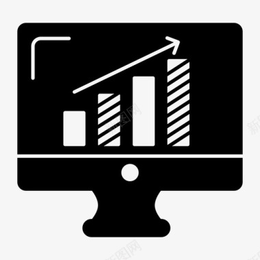 技术图标屏幕图表监视器图标图标