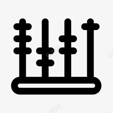 数学图标算盘数学图标图标