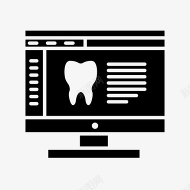 网站布局图标牙科网站牙医信息图标图标