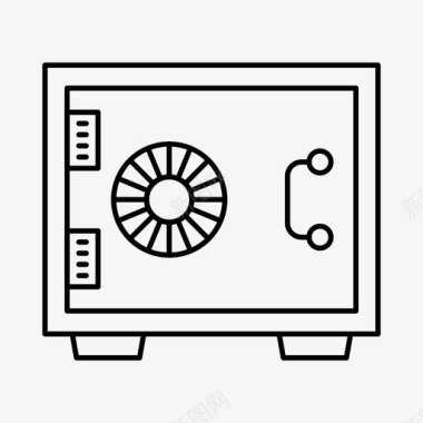 保险库储物柜保险箱保险库图标图标