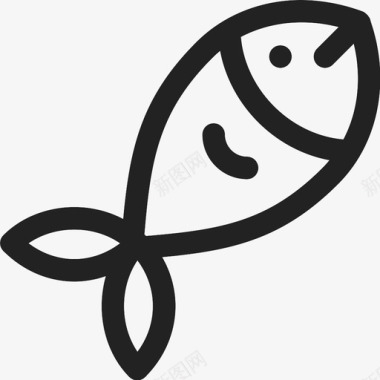 鱼食物海洋生物图标图标