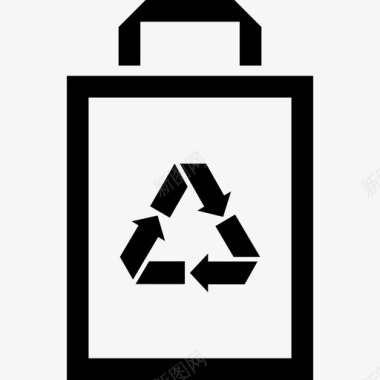 可生物降解袋环保可回收图标图标