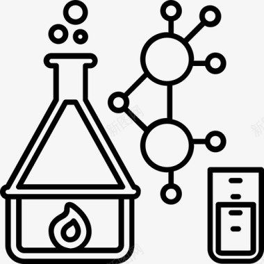 科学医疗标科学生物化学图标图标