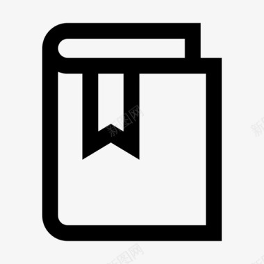 英文书书书签图标图标