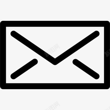 邮件电子邮件简化图标图标