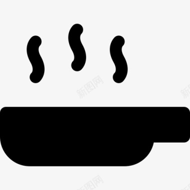 平底锅煎锅炊具平底锅图标图标