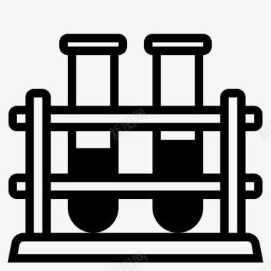 实验室烧瓶试管实验室烧瓶医用图标图标