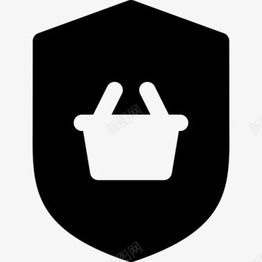 安全购物篮子保险箱图标图标