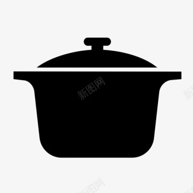 平底锅平底锅烹饪厨房图标图标