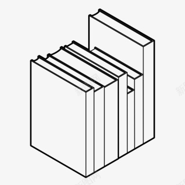 出版书籍参考书目图书馆图标图标