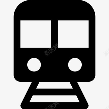 公共交通标识火车快速公共交通图标图标