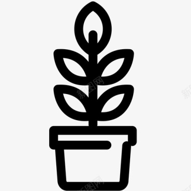 植物装饰花图标图标
