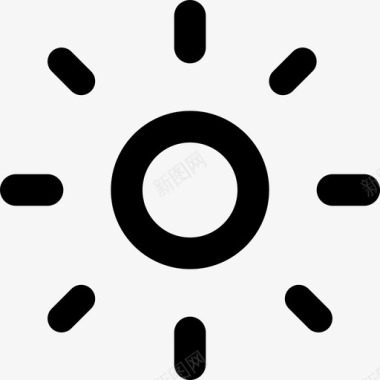 太阳光束太阳接口图标图标