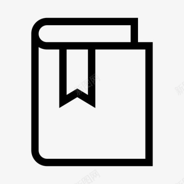 英文书书书签图标图标
