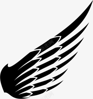 飞翔的鹦鹉天使之翼飞翔自由图标图标