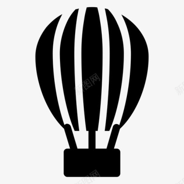 波纹气球空中气球娱乐开发图标图标
