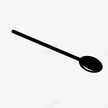 勺子搅拌器具图标图标