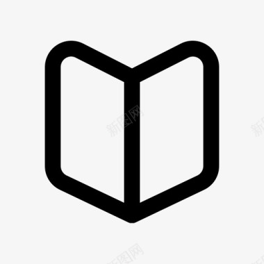 英文书书打开阅读图标图标