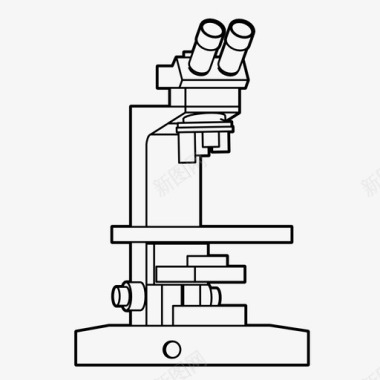 人群调查显微镜化学调查图标图标