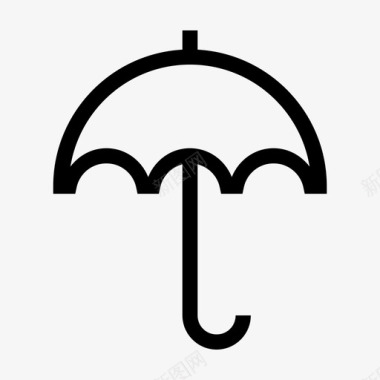 雨伞防护伞遮阳伞图标图标