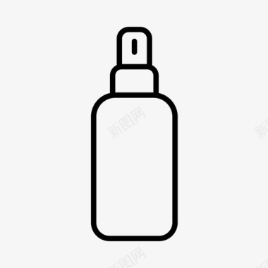 小清新背景喷雾瓶须后水空气清新剂图标图标