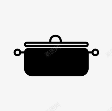 小锅厨师烹饪图标图标