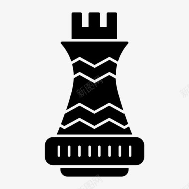 国际象棋商务棋子图标图标