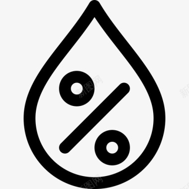水蒸气百分比符号湿度百分比符号湿度图标图标