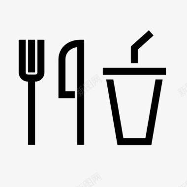食品和饮料快餐膳食图标图标
