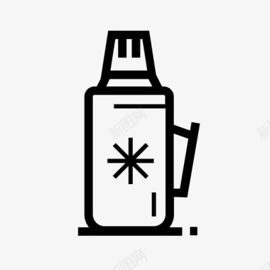 冷饮保温瓶冷饮热饮图标图标