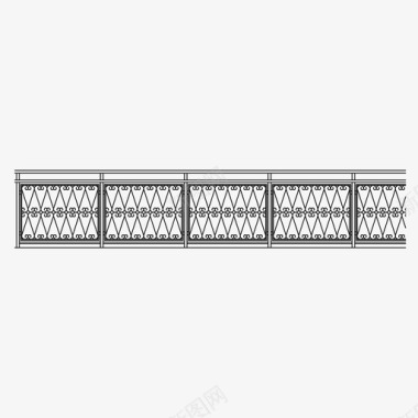 栏杆素材栏杆阳台栅栏图标图标