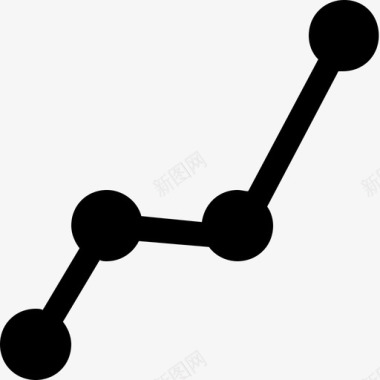 基本轮廓折线图应用程序移动图标图标