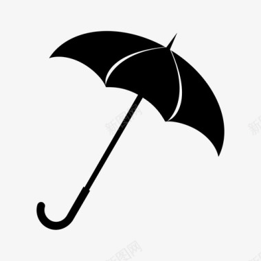 遮阳伞伞毛毛雨保护图标图标